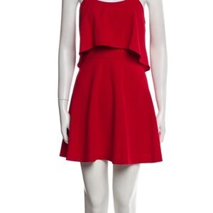 Alice + Olivia Vibrant Red Mini Dress